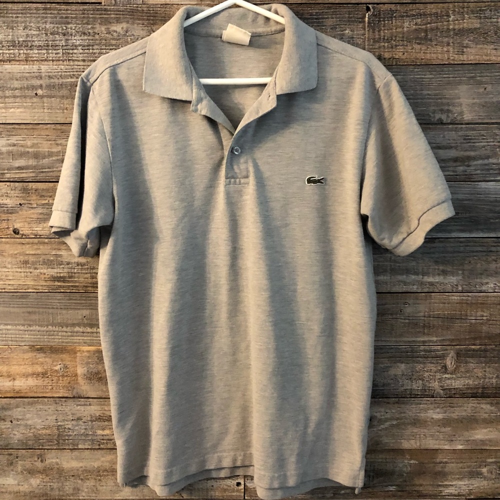 Lacoste men’s gray polo size small